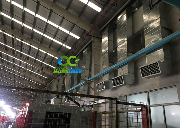 瑞泰风水冷空调正压可循环系统提高车间空气质量