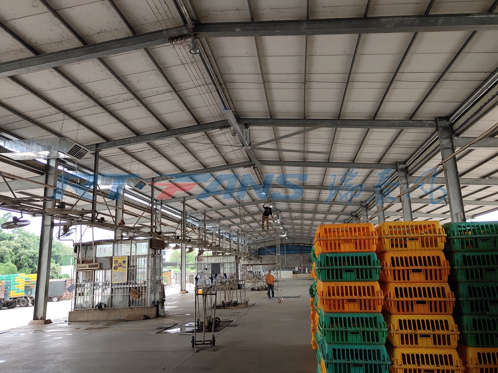 安装瑞泰风工业大风扇你不会亏